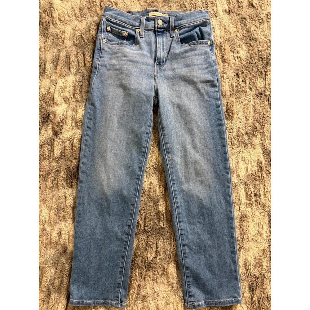 Levi’s 724 High Rise Slim Straight Ankle Jeans Women’s 27 Medium Wash